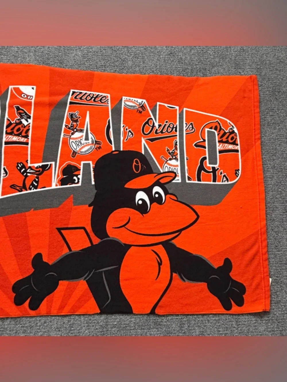 Baltimore Orioles MLB Rally Towel- Mascot Design
